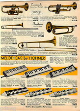 1969 ADVERTISEMENT Harmonica Hohner Chordomonica Melodicas Accordians Concertina picture