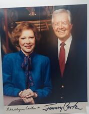President Jimmy Carter & First Lady Rosalynn Carter Signed Photo Full Signature picture