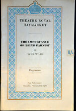 1968 THE IMPORTANCE OF BEING EARNEST Theatre Prog FLORA ROBSON   DANIEL MASSEY  picture