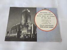 1934 Chevrolet Body By Fisher Century of Progress Exposition Brochure Catalog  picture