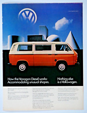 1982 Volkswagen Bus Vanagon Vintage Van And Stationwagen Original Print Ad picture