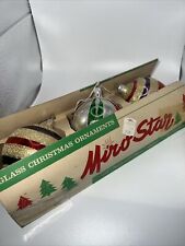 3 Vintage Larger Miro Star Glass Ornaments picture