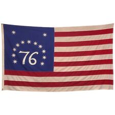XL Vintage Sewn Cotton Bennington 76 Flag Old Sewn Cloth American USA Historic picture