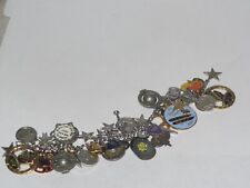 Charm Bracelet Beta Sigma Phi Sorority Service Jewelry Loaded Vintage (450S) picture