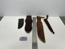 (4) Vintage leather knife sheaths 4825 picture