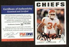 Larry Johnson signed autograph 2004 Topps Card PSA/DNA picture