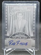 2023 Leaf Pop Century ROB RIGGLE STAND UP SIGNATURES AUTO BLACK PLATE 1/1 picture