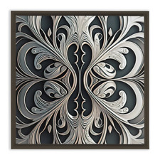 Metal Scrollwork I, by C. Wallace, Framed Canvas picture