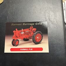 Jb23 Harvest Heritage  1995 Ertl Case #sc2 Farmall F-20 Tractor Gold picture
