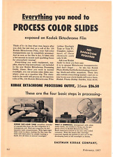 1957 Print Ad Eastman Kodak Everything you need process Color Slides Ektachrome picture