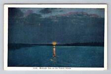 Yukon AK-Alaska, Midnight Sun View, Antique, Vintage c1953 Postcard picture