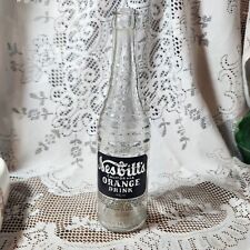 Vintage 1938 Nesbitt's California  Orange Drink Glass Soda Bottle 10 oz Farmhous picture