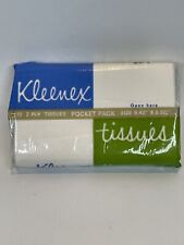Vintage Kleenex Tissues Pocket Pack 10 Tissues Neenah Wisconsin NOS PROP picture