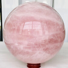4440g Natural Pink Rose Quartz Sphere Crystal Ball Reiki Healing picture