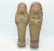 2 RARE ANCIENT EGYPTIAN ANTIQUE MUMMIFIED Ushabti Other Life Shabti (BS) picture