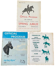 COLUMBIA TENNESSEE Walking Horse Vintage Program Book LOT OF 3 Souvenir Programs picture