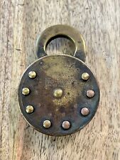 Berkmann MFG Co. Keyless Chicago No-Key Lock Antique Padlock No COMBINATION picture