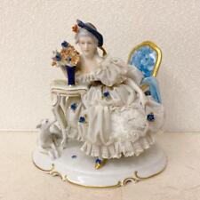 Antique Unter Weiss Bach Porcelain Lace Doll Figurine H20cm picture