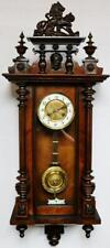Superb Antique German HAC 8 Day Musical Carved Mahogany Vienna Wall Clock picture