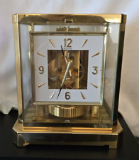 Jaeger-Le Coultre ATMOS Swiss Brass Clock 15 Jewels Square Dial 528-8 1960s picture