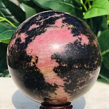 865g Natural High Quality Rhodonite Quartz Crystal Mineral Specimen Crystal Ball picture