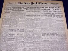 1939 FEBRUARY 7 NEW YORK TIMES - FRANCO BARS CONCESSIONS - NT 3057 picture