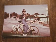 Vintage Blonde Girl On Bicycle Hauling Beer Photo Circa Late 70's Early 80's picture
