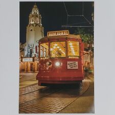 Disney California Adventure Postcard Buena Vista Street Trolley Carthay Circle picture