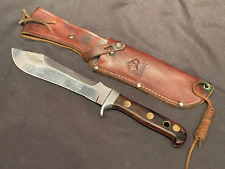Vtg German Puma White Hunter Knife Model 6377 Original Leather Sheath Scabbard picture