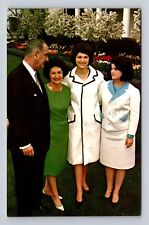 Lyndon Baines Johnson, President And Family, People, Antique, Vintage Postcard picture