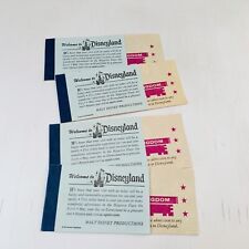Lot of 4 Magic Kingdom Disneyland Courtesy Guest Ticket Books 14 Coupons 1971 picture