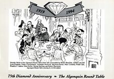 Al Hirschfeld Drawing Algonquin Hotel Round Table 75th Dorothy Parker Postcard picture