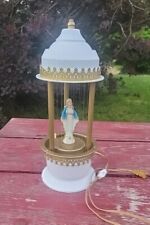 Vintage Rain Oil Lamp VIRGIN MARY MADONNA Grecian Table Top Light Electric Lamp  picture