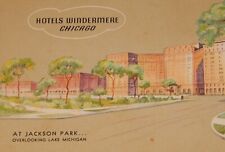 Vintage Postcard,CHICAGO,IL,View Of Hotels Windermere At Jackson Park On Lake MI picture
