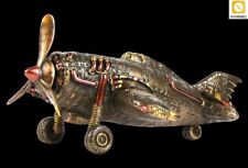 Airplane Steampunk VERONESE Decorative Figurine Hand Painted Perfect For A Gift picture