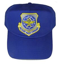 USAF AIR FORCE MILITARY AIRLIFT COMMAND MAC SHIELD HAT ROYAL BLUE VETERAN picture