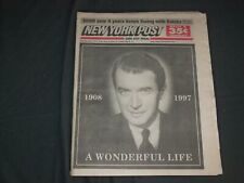 1997 JULY 3 NEW YORK POST NEWSPAPER - JAMES STEWART DIED 1908-1997 - NP 4106 picture