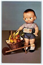 c1950's Campbell's Kid Horsman Doll Veggies In Basket Unposted Vintage Postcard picture