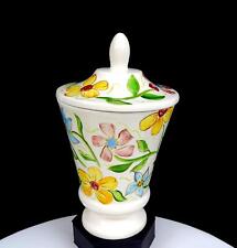 Whaley Ceramics Signed Porcelain Multi Color Floral Vintage 8 1/8