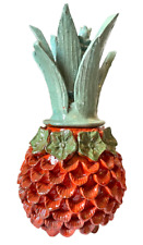 Glazed Pineapple - Home Decoration - Mexican Art - 11 IN/28CMS - Orange/Green picture