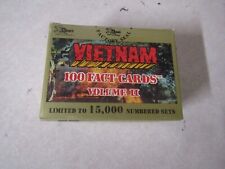 1991 Dart Flipcards, “VIETNAM” Fact Cards Vol.2, #1 to 100 Comp, Factory Sealed picture