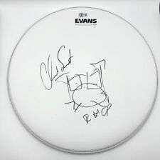 CHAD SMITH SIGNED AUTOGRAPH DRUMHEAD RED HOT CHILI PEPPERS BECKETT BAS picture