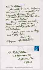 SIGNED ARCHIBALD COX AUTOGRAPHED HAND WRITTEN LETTER - WATERGATE picture