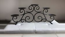 Partylite Hearthside Wrought Iron Mantle 5 Candle Holder Candlebra Centerpiece picture