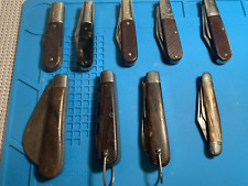 Collection vintage pocket knives, Barlows, Klein,Schrade, Hammer ,Boker lot of 9 picture
