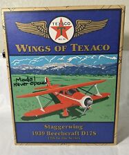 ERTL 1/38 Diecast Wings of Texaco Staggerwing 1939 Beechcraft D17S LE NMIB picture