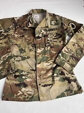 US ARMY COMBAT CAMOUFLAGE JACKET SIZE ADULT 33 LONG INSECT REPELLENT Camo picture