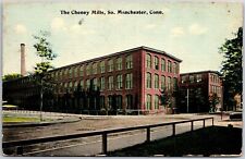 1911 The Cheney Hills So Manchester Connecticut Roadway & Bldg. Posted Postcard picture