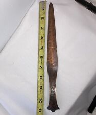 11 Inch Early Mark Roycroft Arts Crafts Hammered Copper  Letter Opener  Antique picture