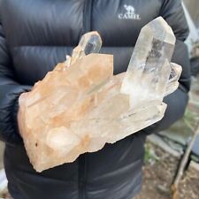 3.6lb A+++Large Natural clear white Crystal Himalayan quartz cluster /mineralsls picture